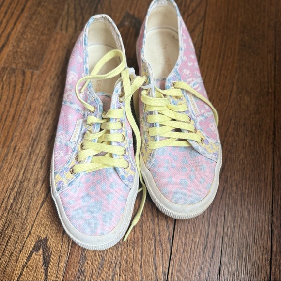 Love Shack Fancy By Superga Floral sneakers In excellent Condition size 10 - Picture 2 of 9